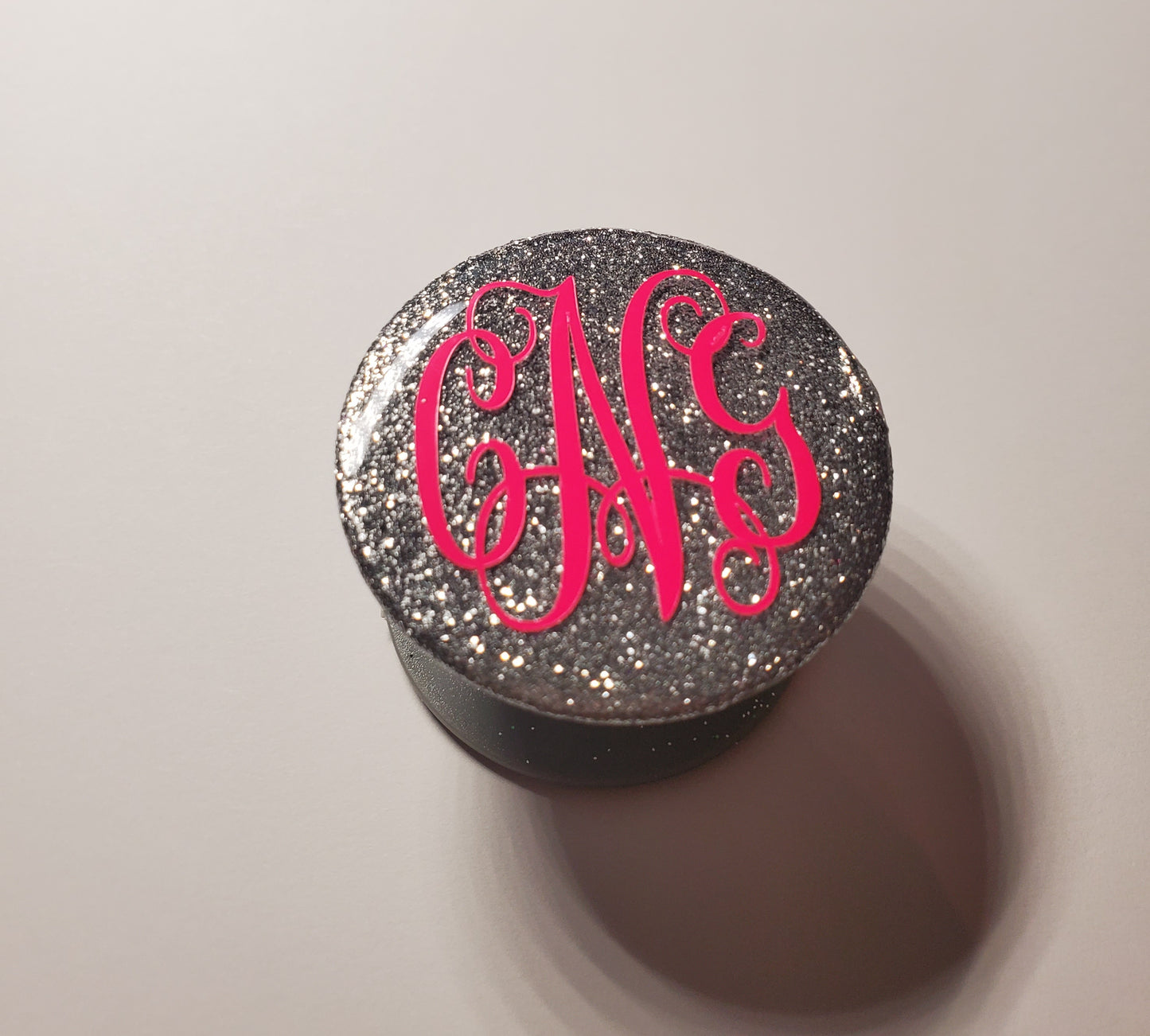 Monogrammed Round Phone Grip
