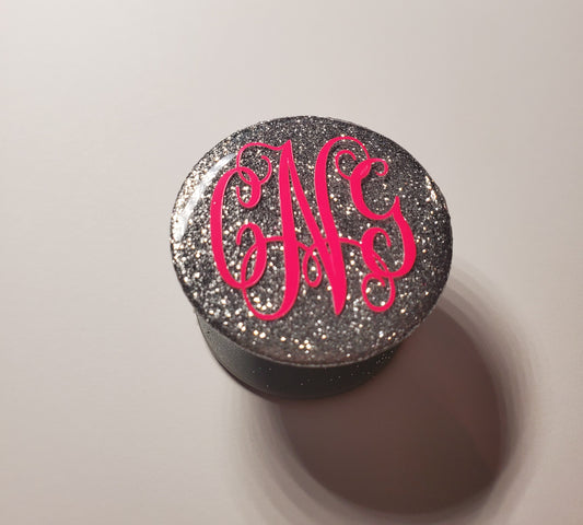 Monogrammed Round Phone Grip
