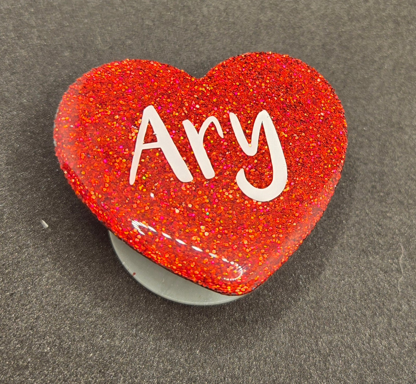 Personalized Heart Phone Grip