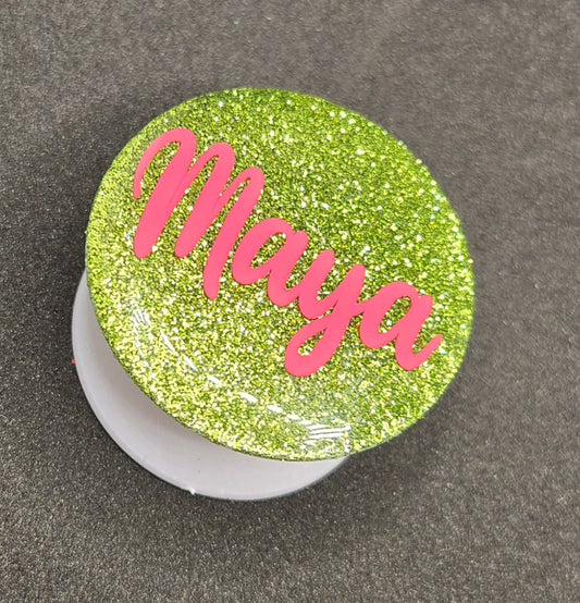 Personalized Round Phone Grip